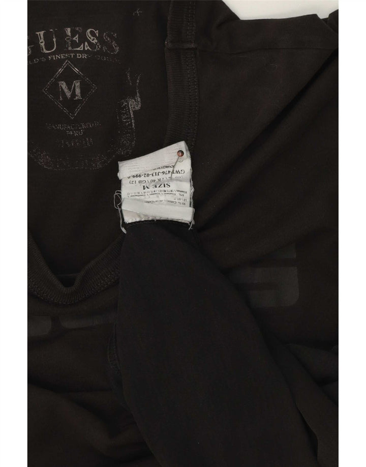 Guess Herren-T-Shirt mit Grafik, mittelschwarz, Baumwolle