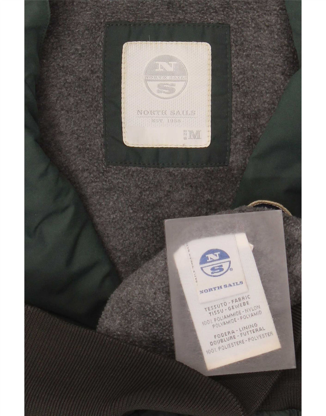 North Sails Herren Bomber Windjacke UK 38 Mittelgrünes Polyamid