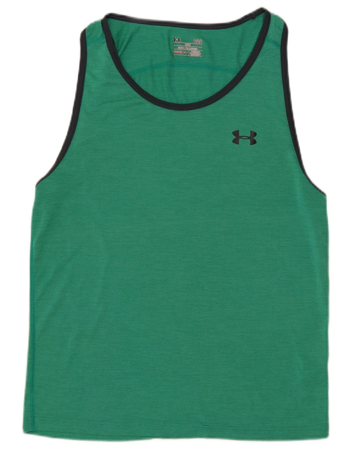 Under Armour Herren Heat Gear Weste, großes grünes Farbblock-Polyester