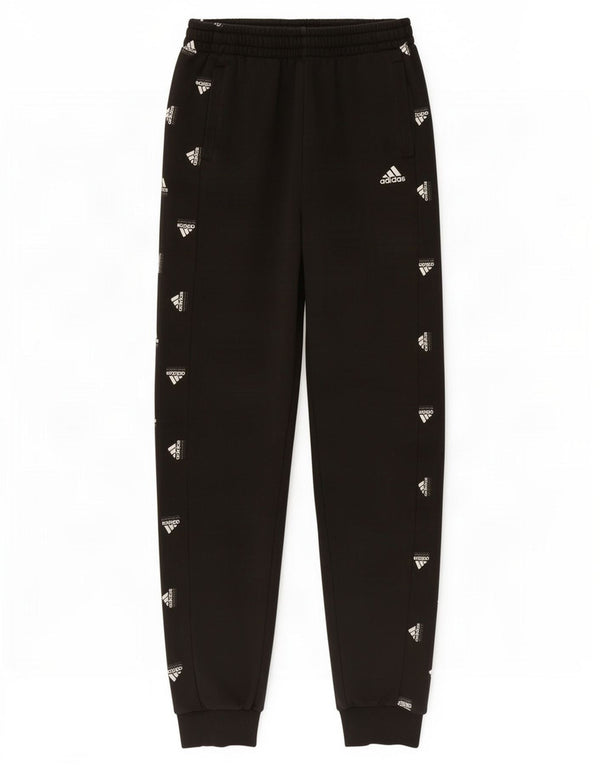 Adidas Jungen Trainingshose mit Grafik, Jogger, 13–14 Jahre, schwarze Baumwolle