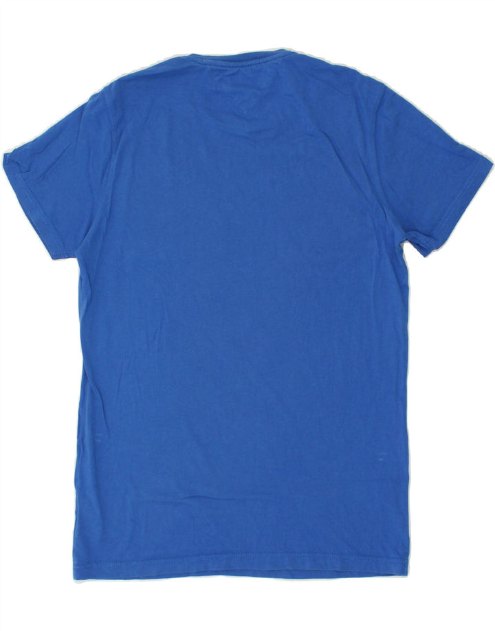 TOMMY HILFIGER Herren Grafik-T-Shirt-Oberteil aus mittelblauer Baumwolle