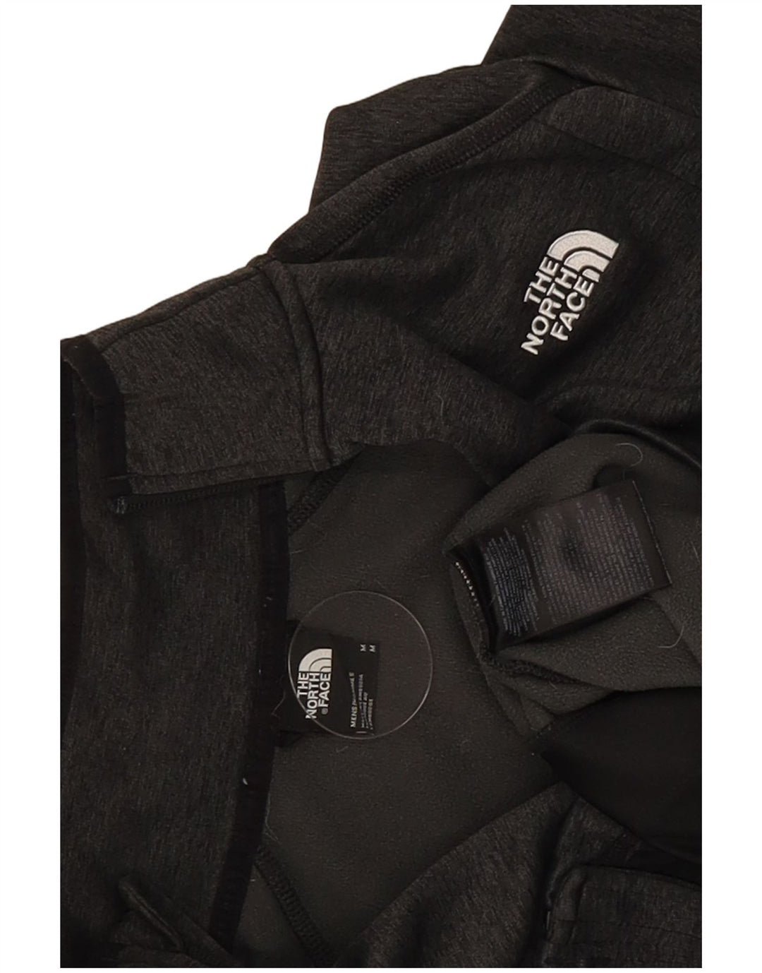 The North Face Herren-Trainingsanzug-Oberjacke aus mittelgrau meliertem Polyester