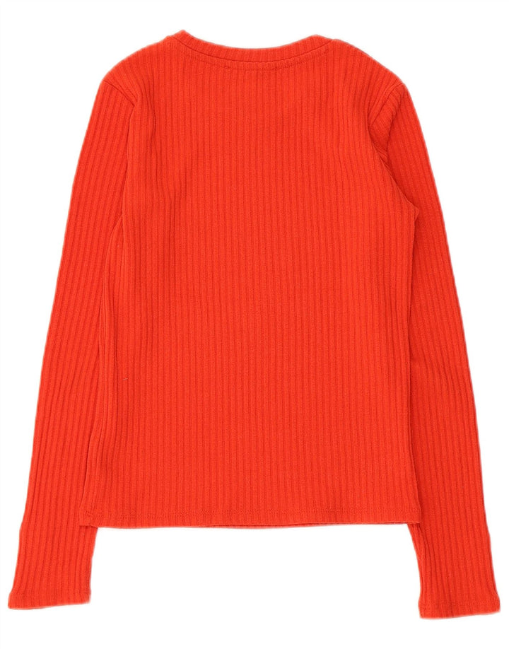 Zara Damen Top Langarm UK 8 Small Rot