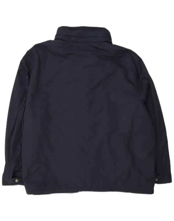 Ralph Lauren Herren-Windbreakerjacke mit großer Kapuze, UK 48 4XL, Marineblau