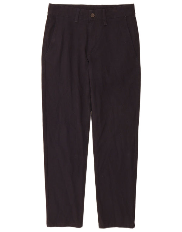 Zara Herren Tapered Chino Hose EU 36 XS W29 L29 Marineblau Polyester