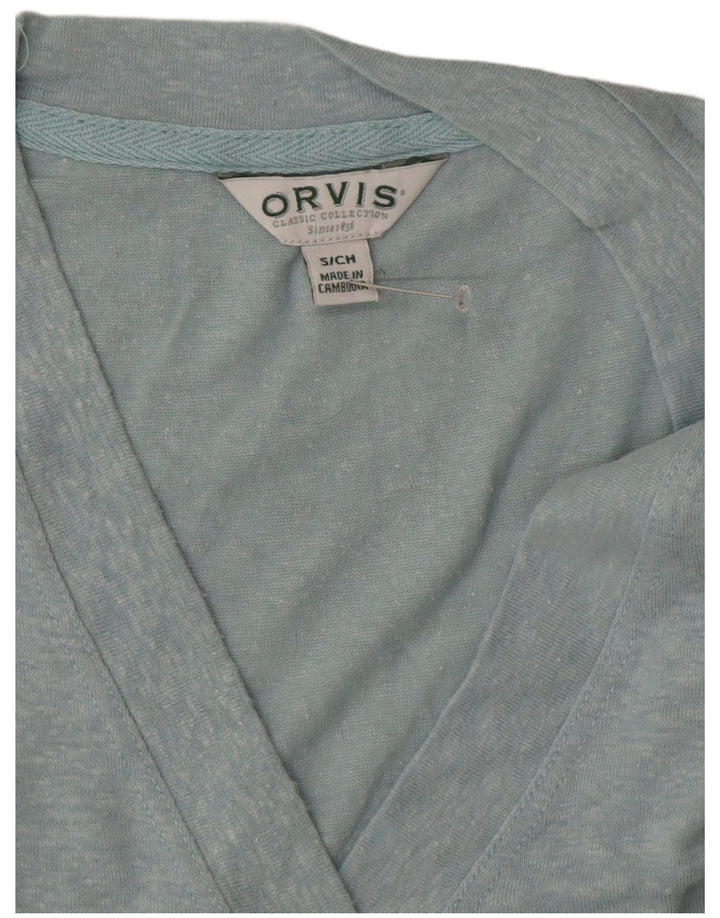 ORVIS Damen-Oberteil in Übergröße, 3/4-Ärmel, UK-Größe 10, Größe S, Blau