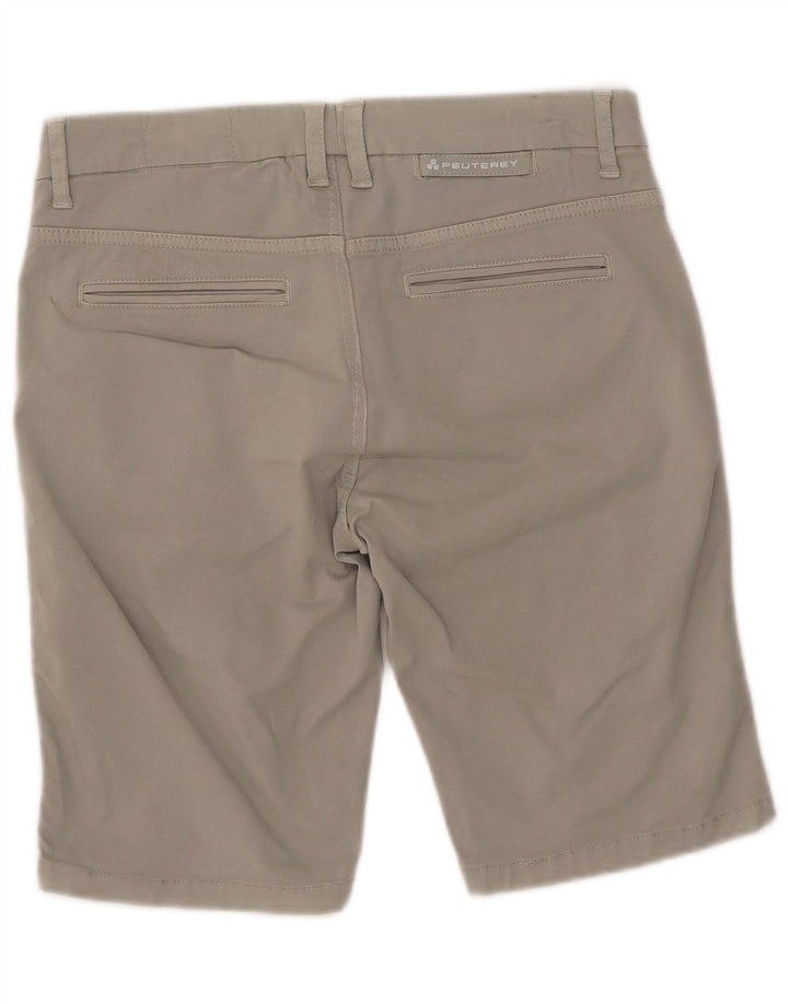PEUTEREY Herren Chinoshorts IT 48 Medium W32 Graue Baumwolle