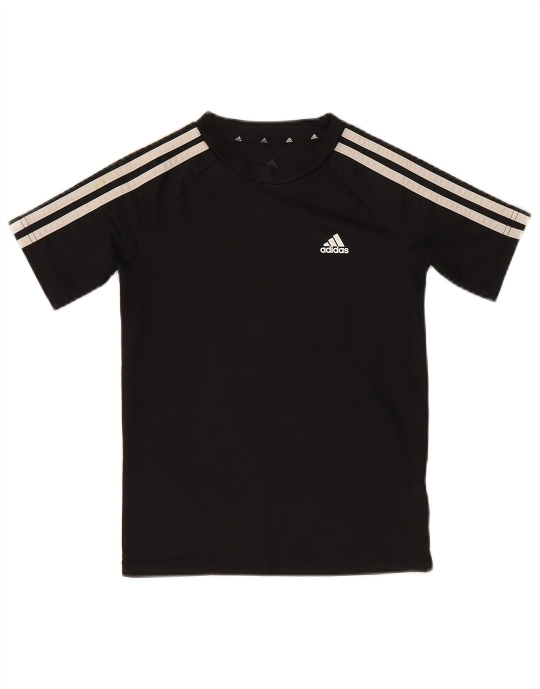 Adidas Jungen Aeroready T-Shirt Top 9–10 Jahre, schwarzes Polyester