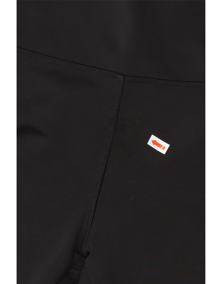 ADIDAS Damen Climalite Leggings UK 12/14 Medium Schwarz Polyester