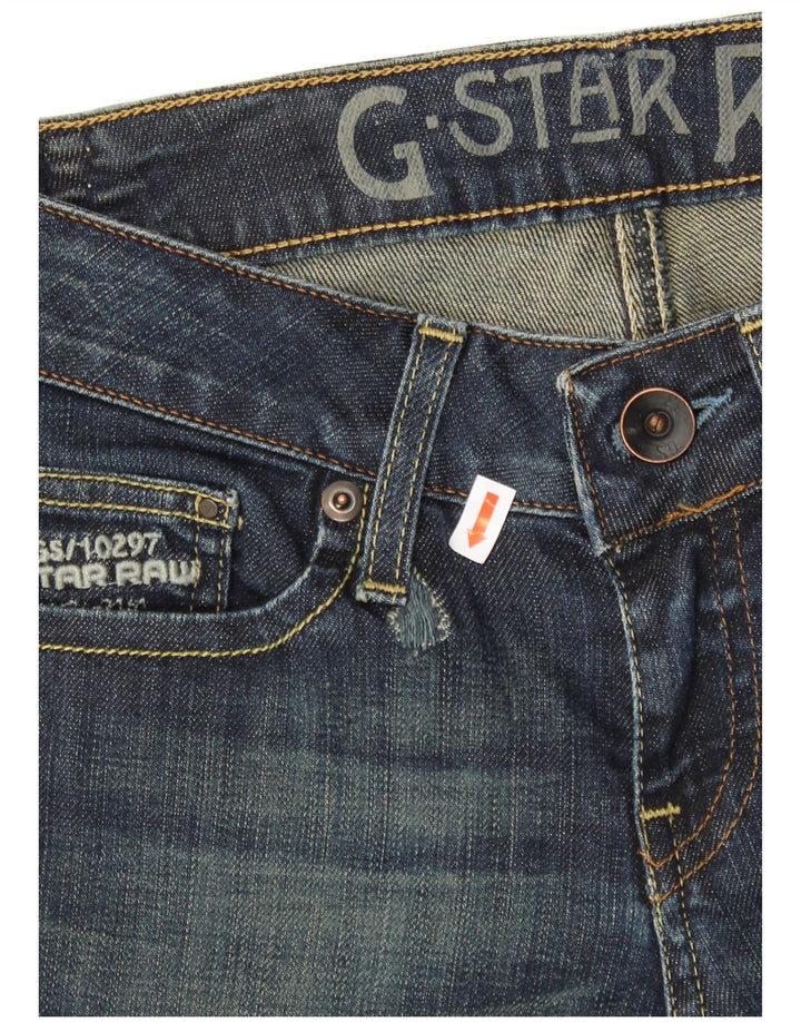 G-STAR Damen Crop Slim Jeans W27 L26 Blaue Baumwolle