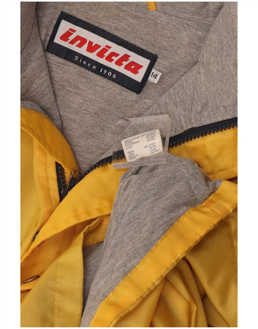 Invicta Womens Graphic Windjacke UK 14 Large Gelb Polyamid