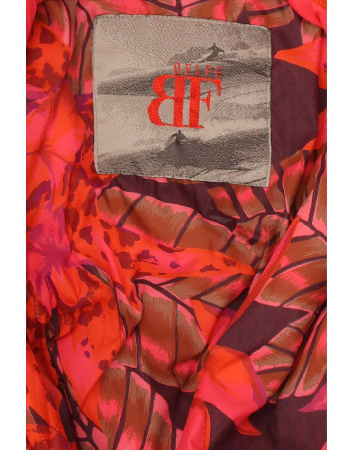 Belfe Womens Relaxed Fit Windjacke IT 48 XL Rotes Nylon