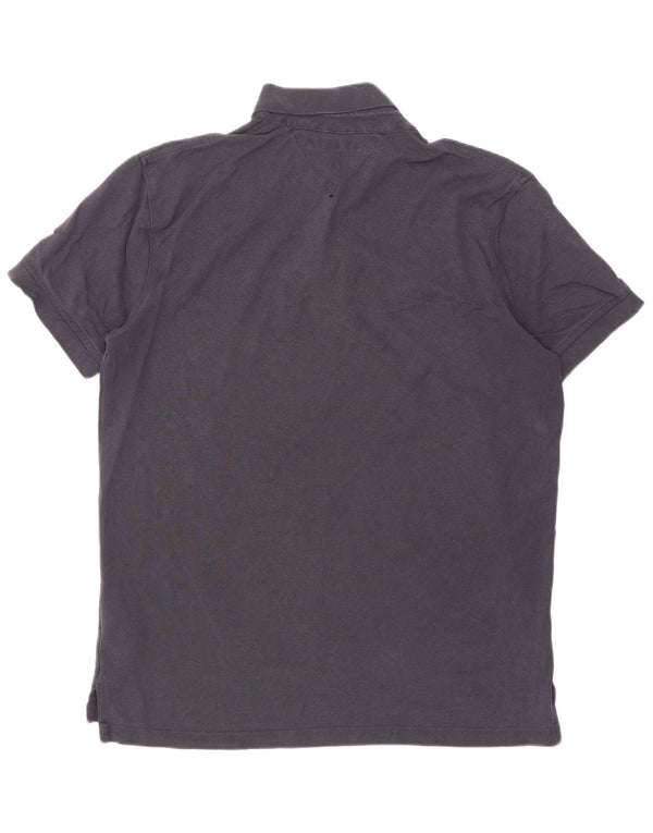 Tommy Hilfiger Herren-Poloshirt mit normaler Passform, große marineblaue Baumwolle