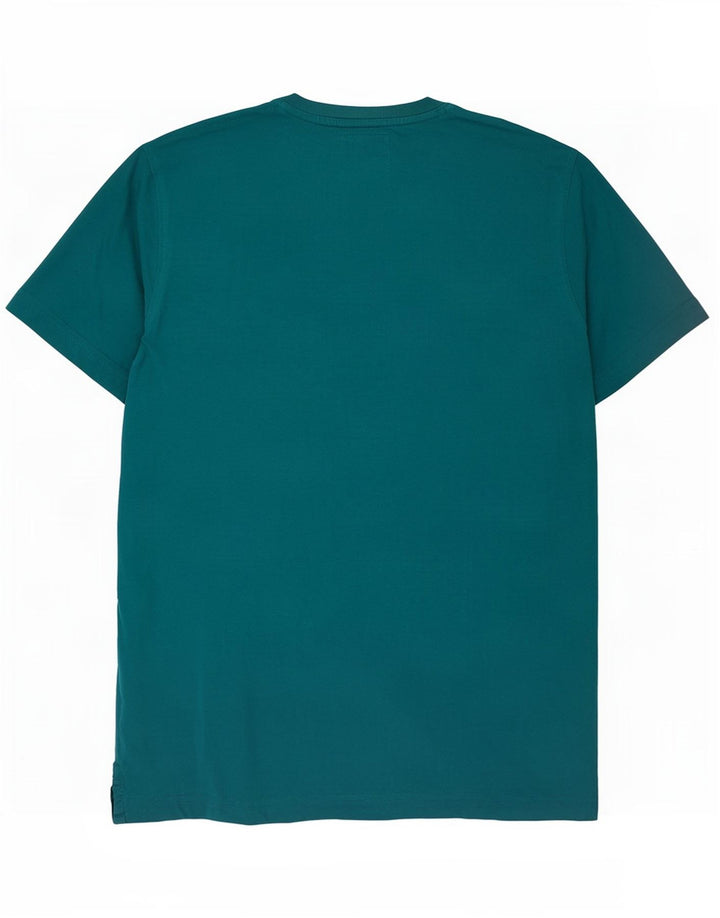Crew Clothing Herren T-Shirt Top Large Türkis Baumwolle