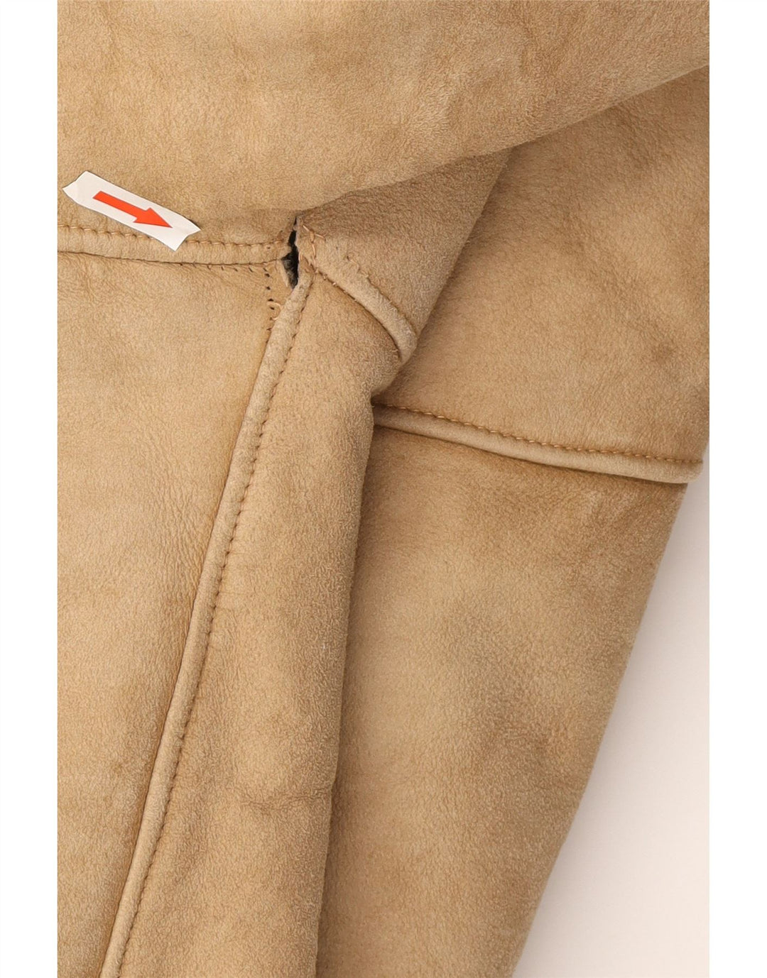 Vintage Herren Shearling Jacke UK 38 Mittelbraun