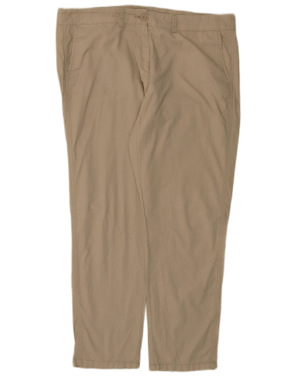 Gerade Chino-Hose für Damen von Marks & Spencer, Gr. 16, Größe L, W36, L29, Beige