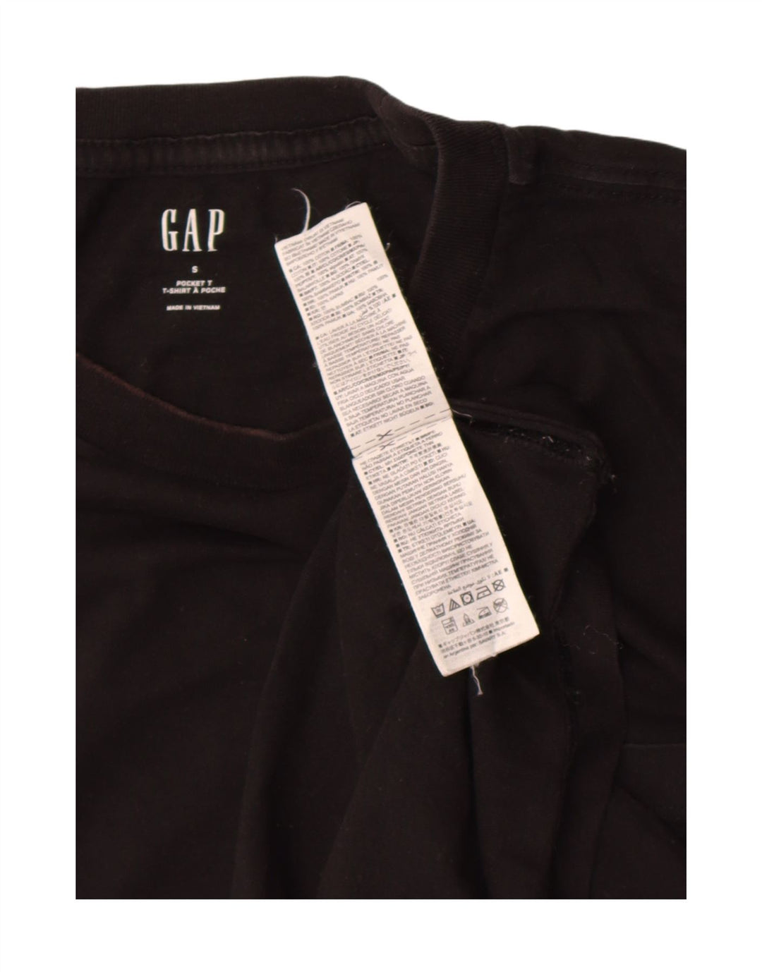 Gap Herren T-Shirt Top Small Schwarz Baumwolle