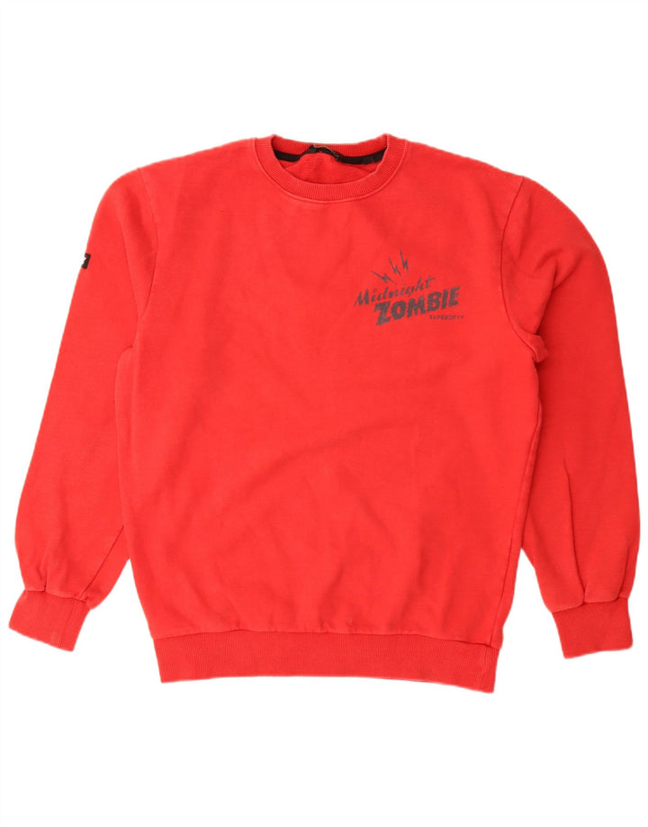 Superdry Herren Grafik-Sweatshirt-Pullover Mittelrot