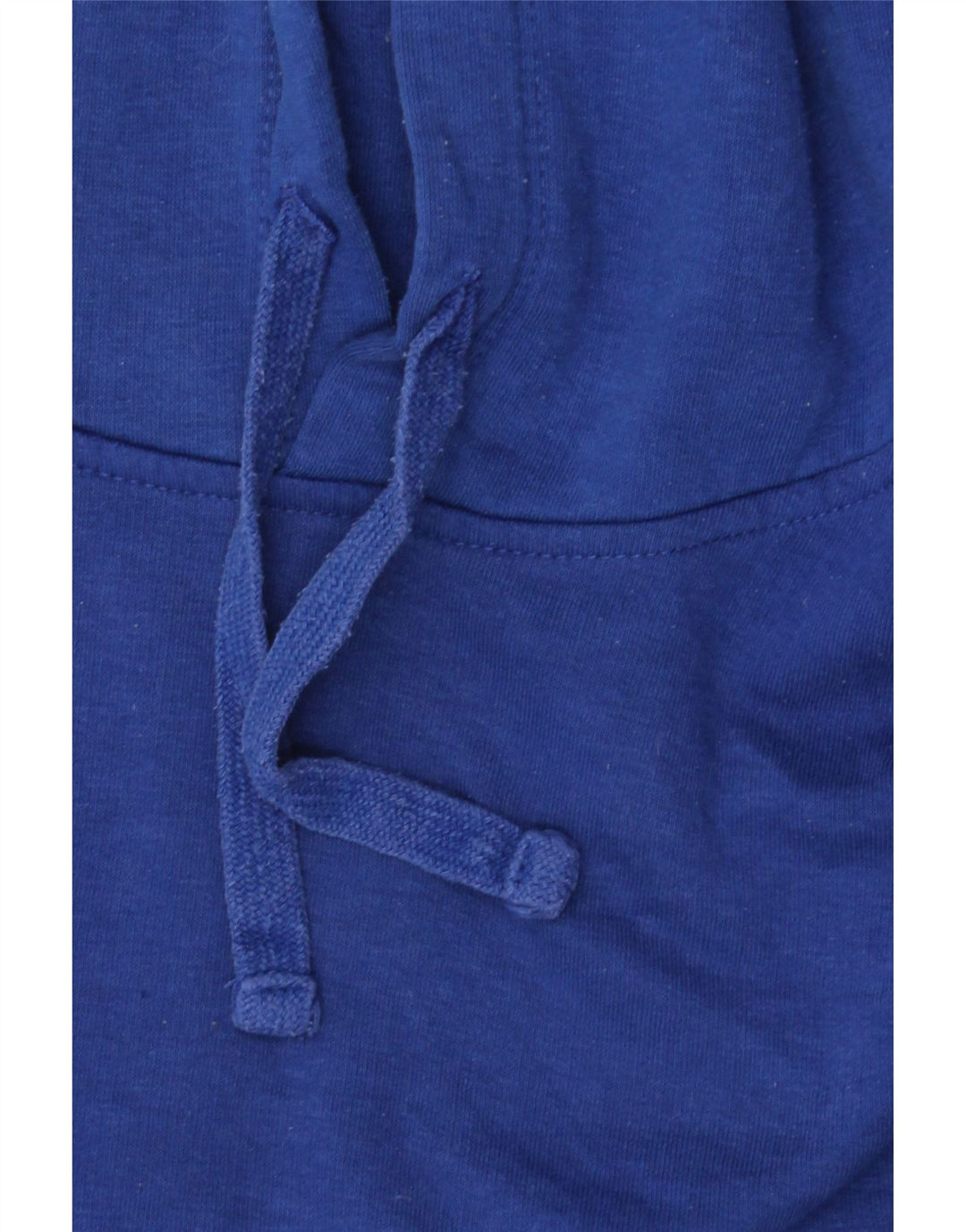 Zara Damen Übergroßer Kapuzenpullover UK 14 Mittelblaue Baumwolle