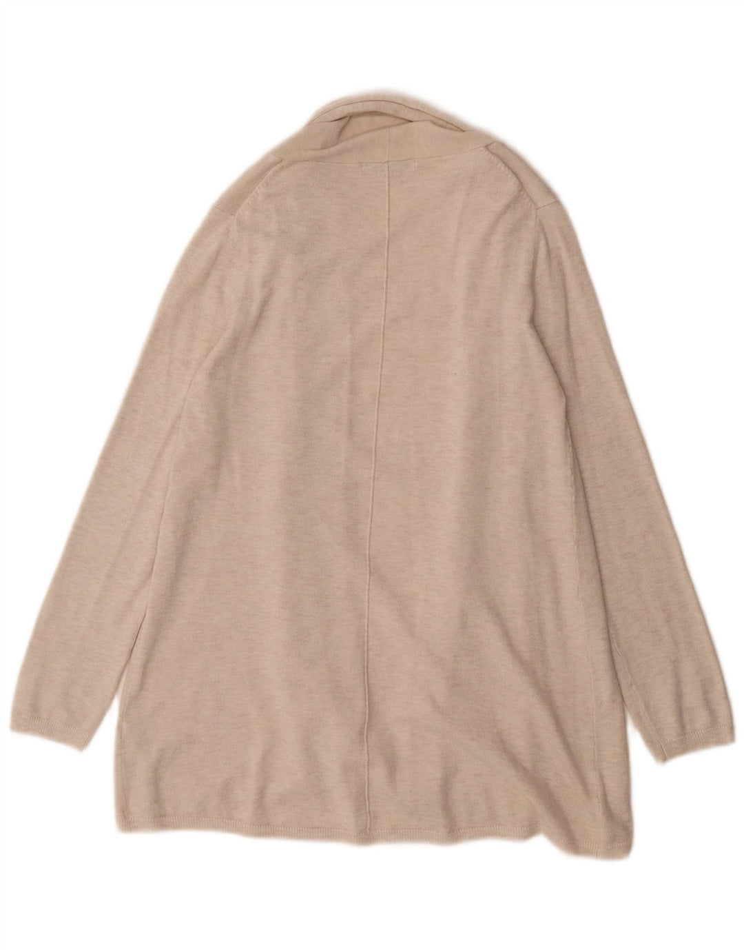 Offener Cardigan für Damen von Zara, Gr. 14, mittlere beige Viskose