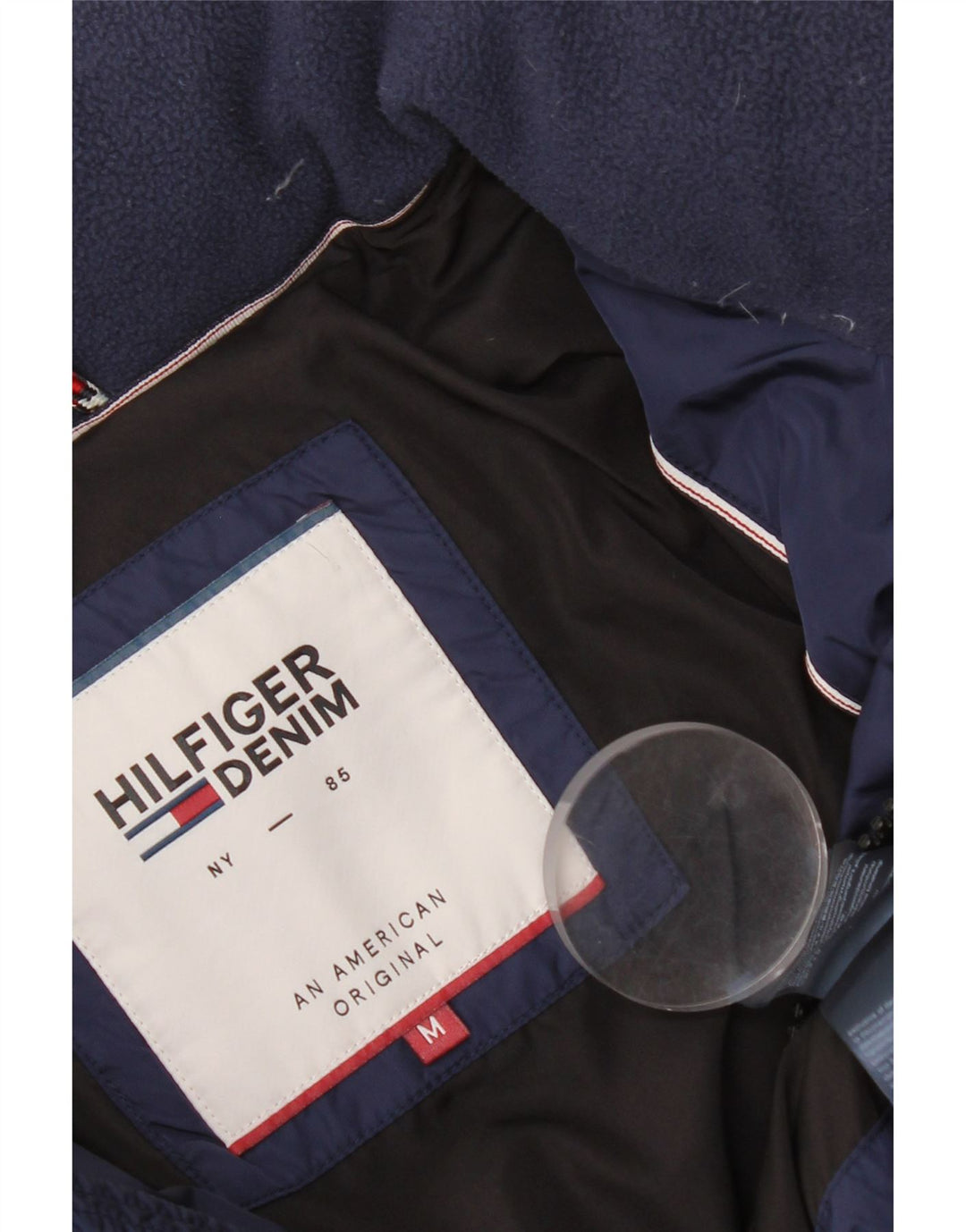 Tommy Hilfiger Herren Wattierte Jacke UK 38 Medium Navy Blue Nylon