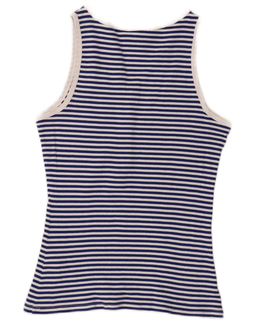 Guess Damen-Trägershirt UK 12 Mittelblau gestreift aus Baumwolle