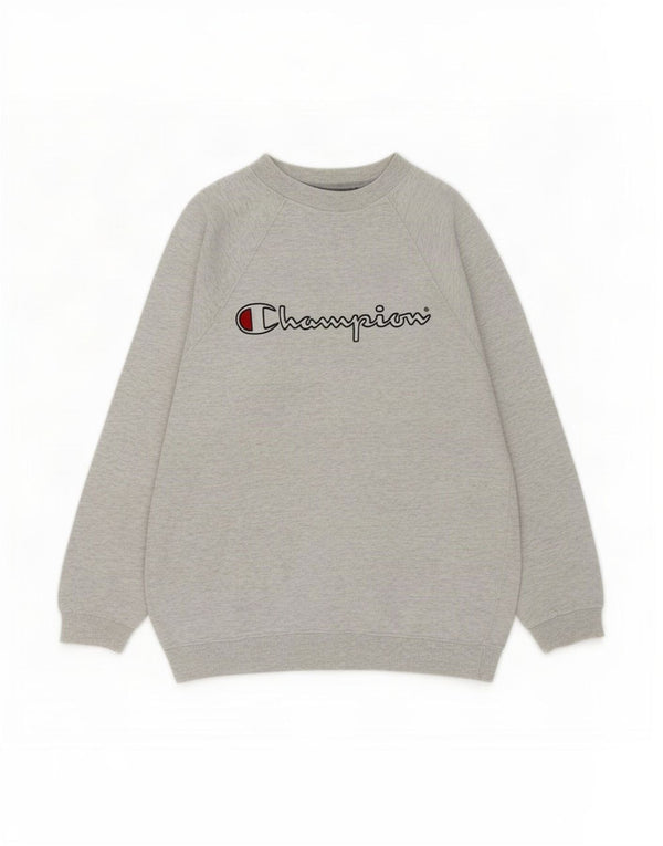 Champion Herren-Sweatshirt mit Grafik, klein, grau meliert, Baumwolle