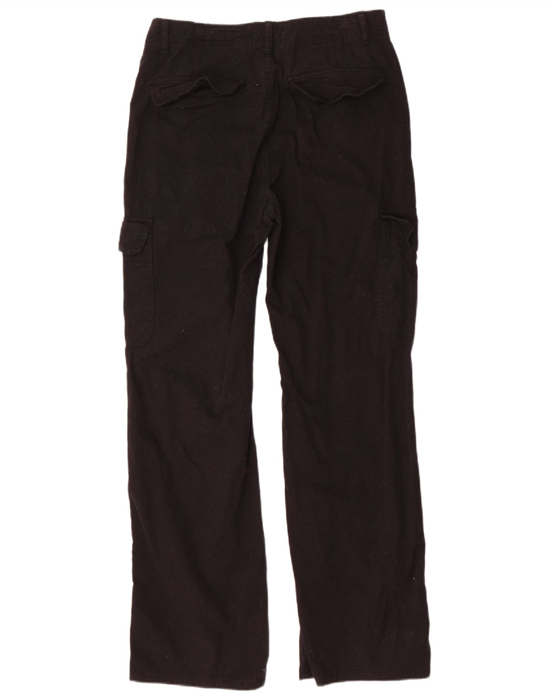 Gerade Cargohose für Damen von Zara, EU 40, mittelgroß, W30, L31, schwarze Baumwolle