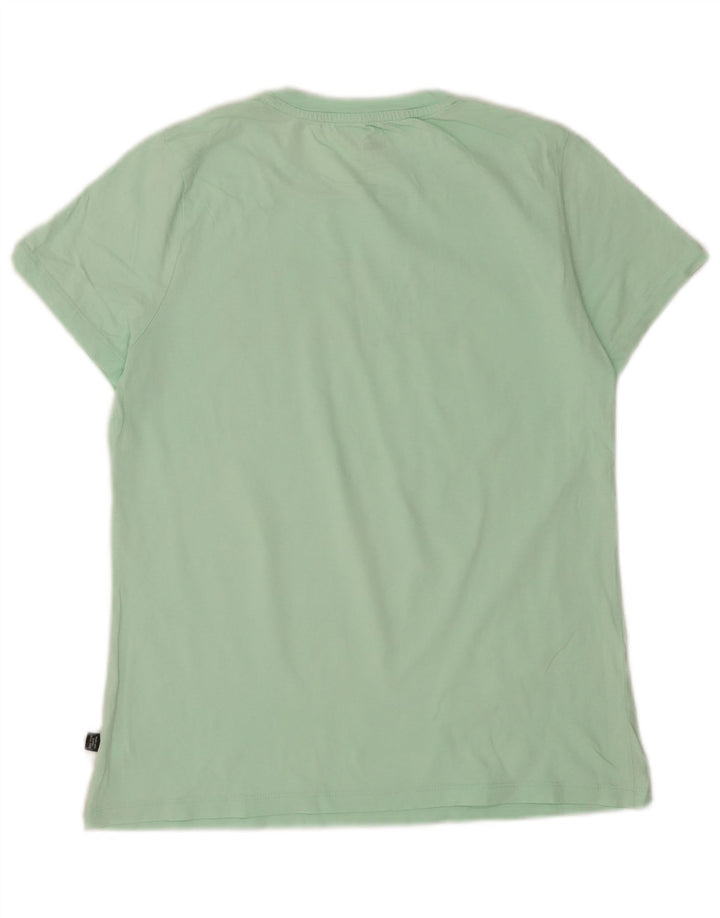 Puma Damen Graphic T-Shirt Top UK 14 Mittelgrün