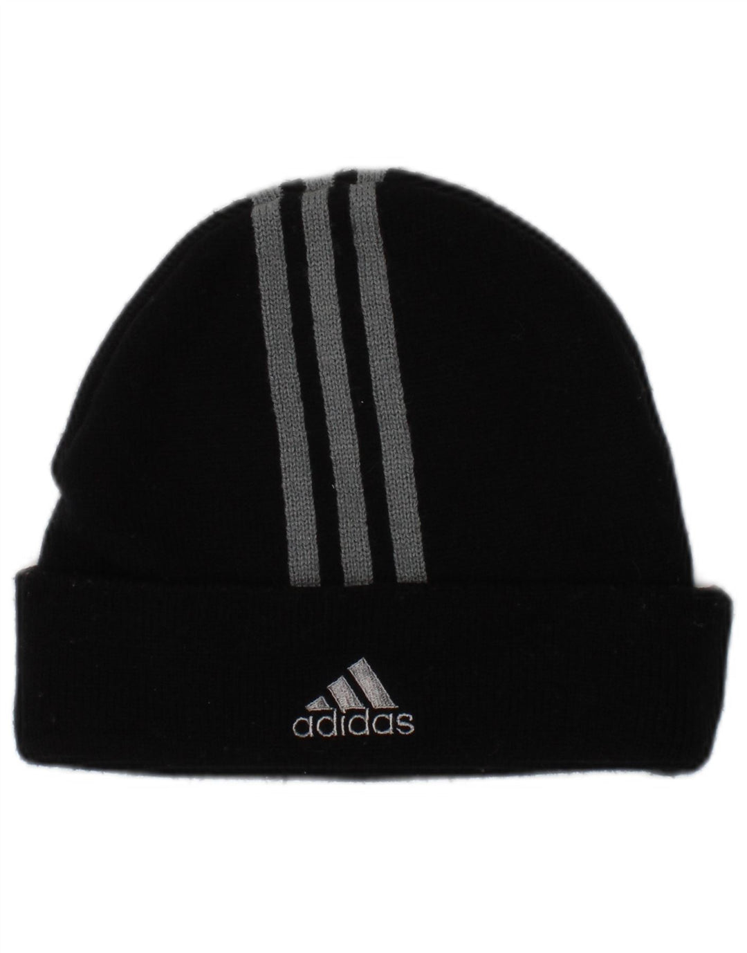 Adidas Herren Strickmütze, Einheitsgröße, schwarz gestreift, Polyester
