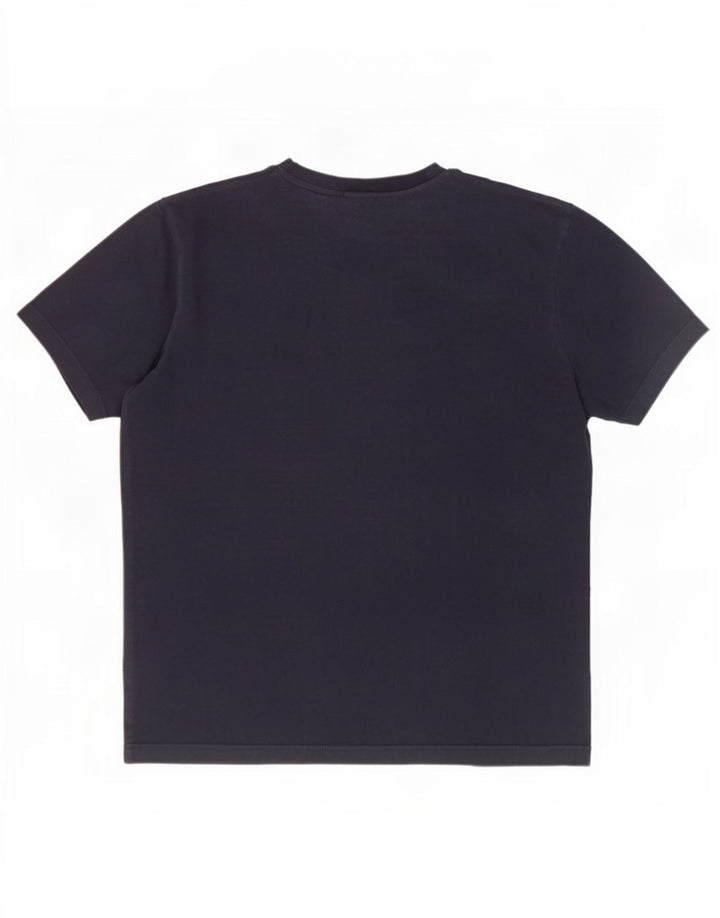 Ellesse Herren T-Shirt Top Large Marineblau Baumwolle