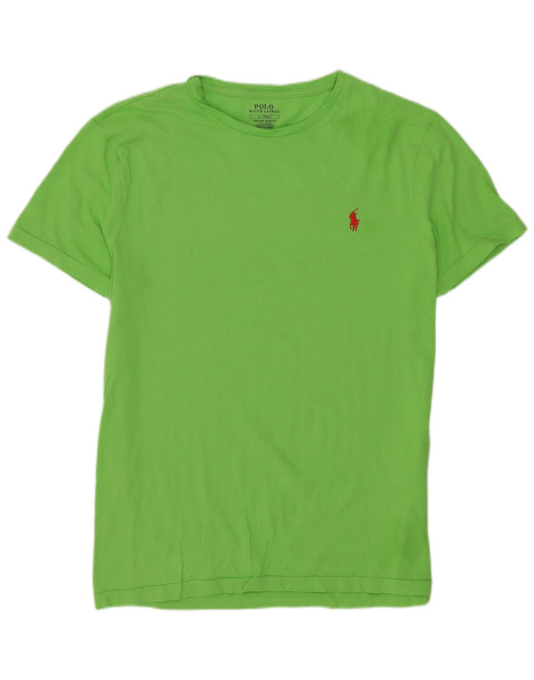 Polo Ralph Lauren Damen T-Shirt mit Grafik, UK 14, Mittelgrün