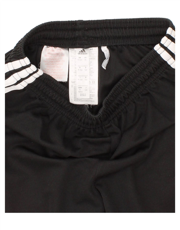 ADIDAS Boys Climalite Sport Shorts 9-10 Years Black Polyester Vintage Adidas and Second-Hand Adidas from Messina Hembry 
