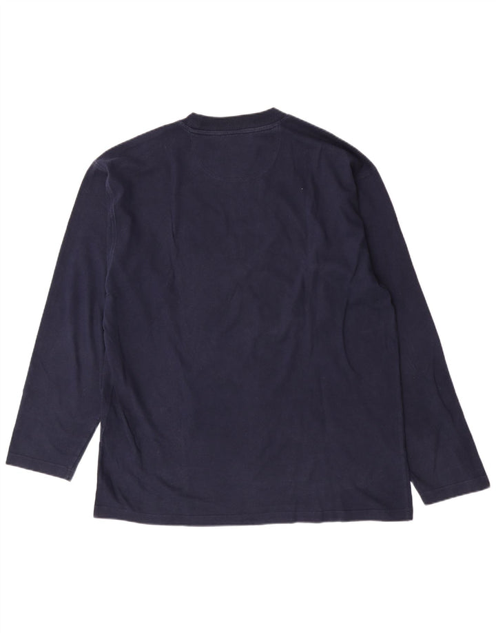 Champion Herren-Top, langärmelig, 2XL, Marineblau, Baumwolle