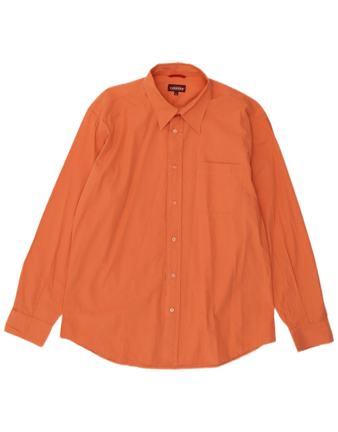 CARRERA Herrenhemd XL Orange Baumwolle
