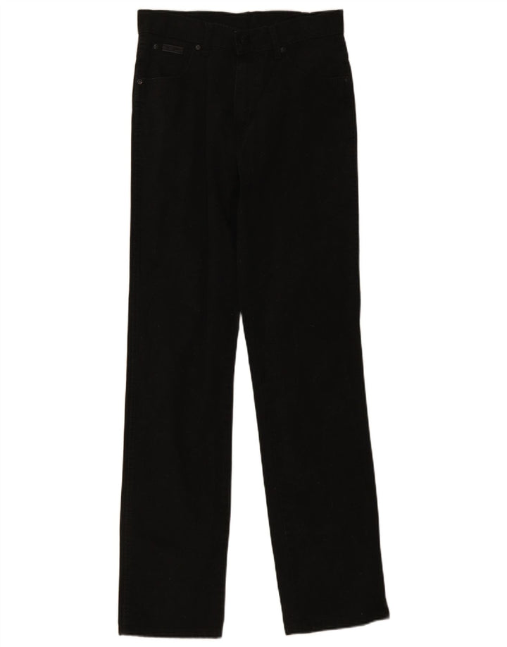 Wrangler Herren Texas Stretch Straight Jeans W30 L34 Schwarze Baumwolle