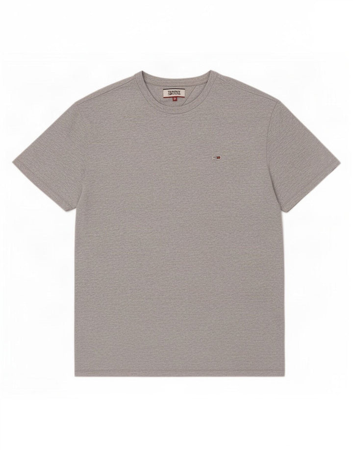 Tommy Hilfiger Herren T-Shirt Top mittelgraue Baumwolle
