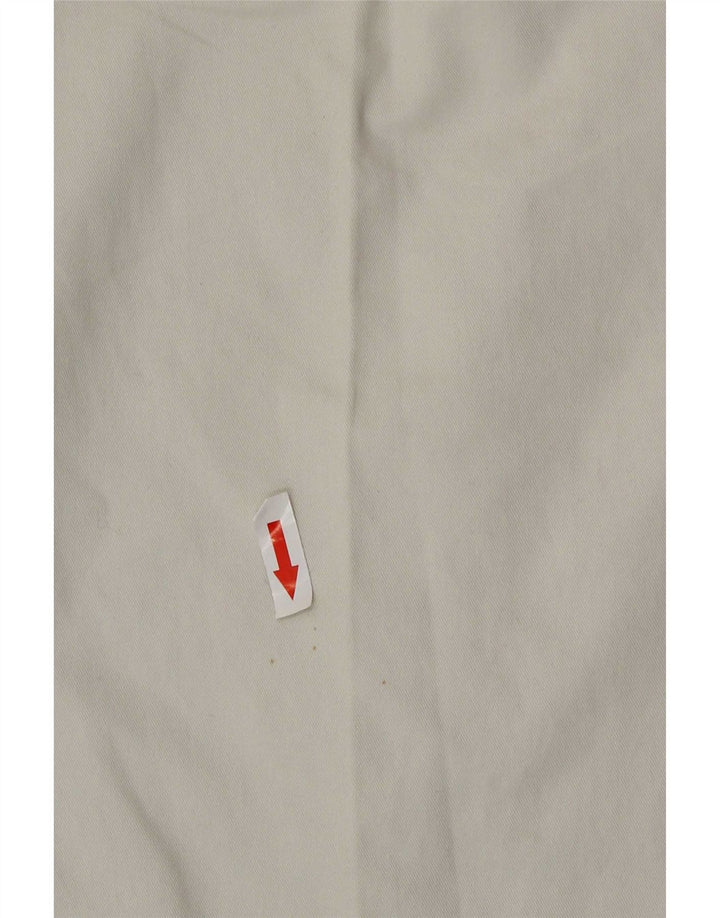 Marks & Spencer Herren-Chinohose mit normaler Passform, W34 L29, weiße Baumwolle
