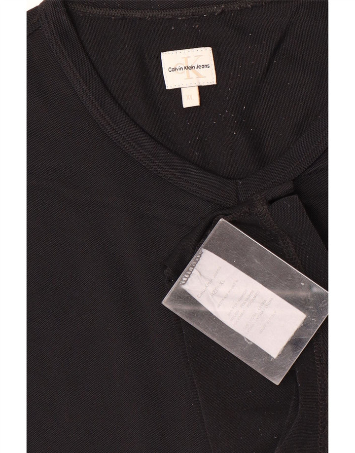 Calvin Klein Jeans Herren T-Shirt Top XL Schwarz Polyamid