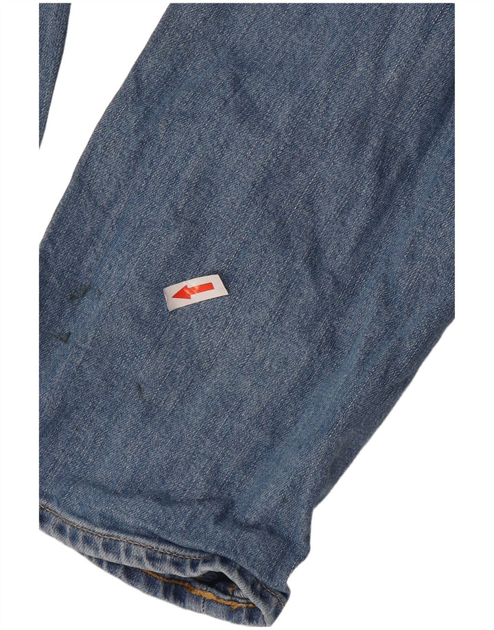 Lee Herren Daren Straight Jeans W34 L32 Blaue Baumwolle