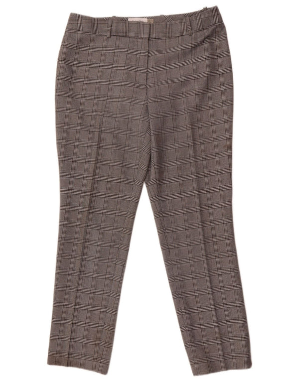 Calvin Klein Damen Freizeithose US 10 Large W32 L29 Grey Houndstooth