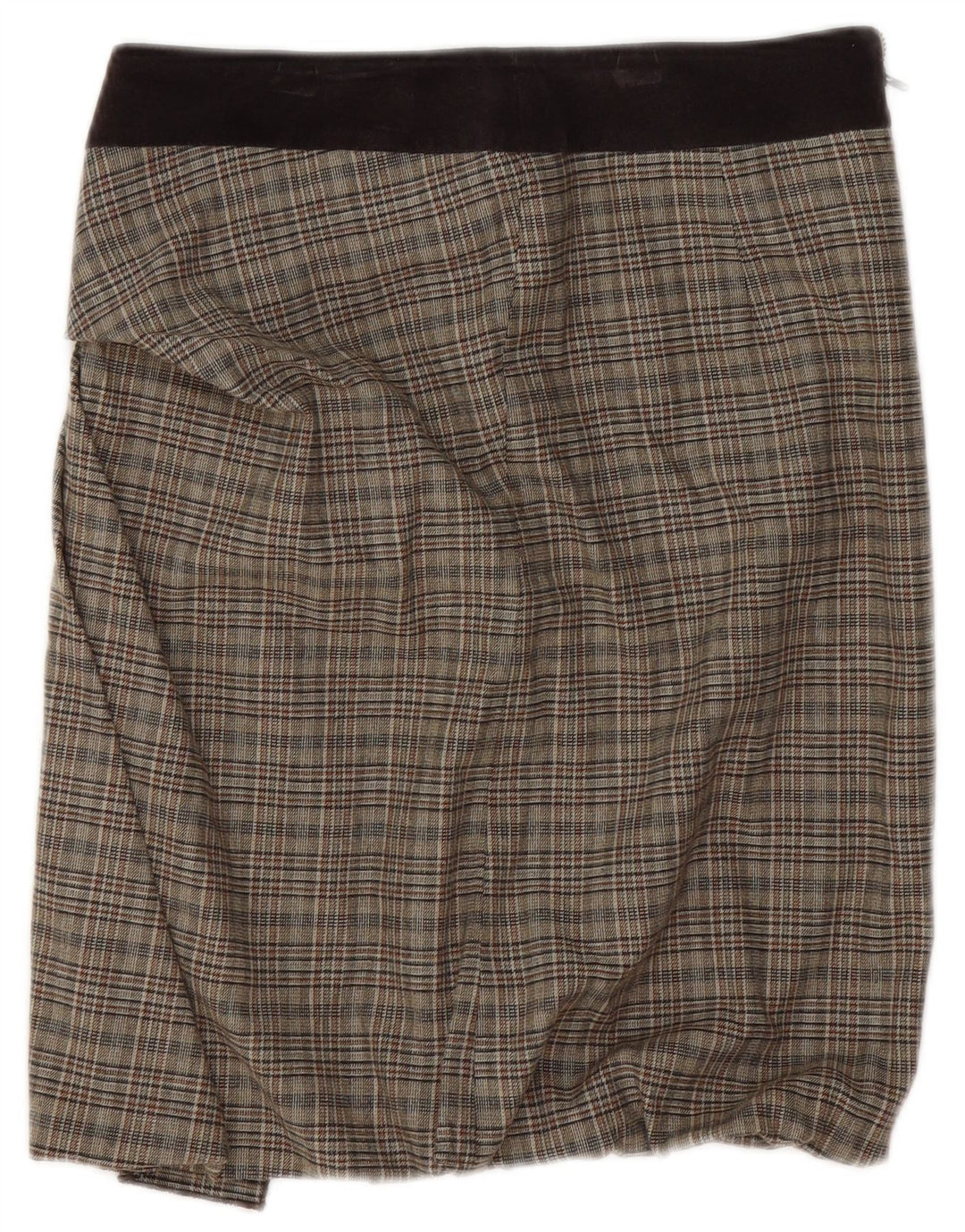 Max & Co. Damen Minirock UK 8 Small W28 Braun kariert
