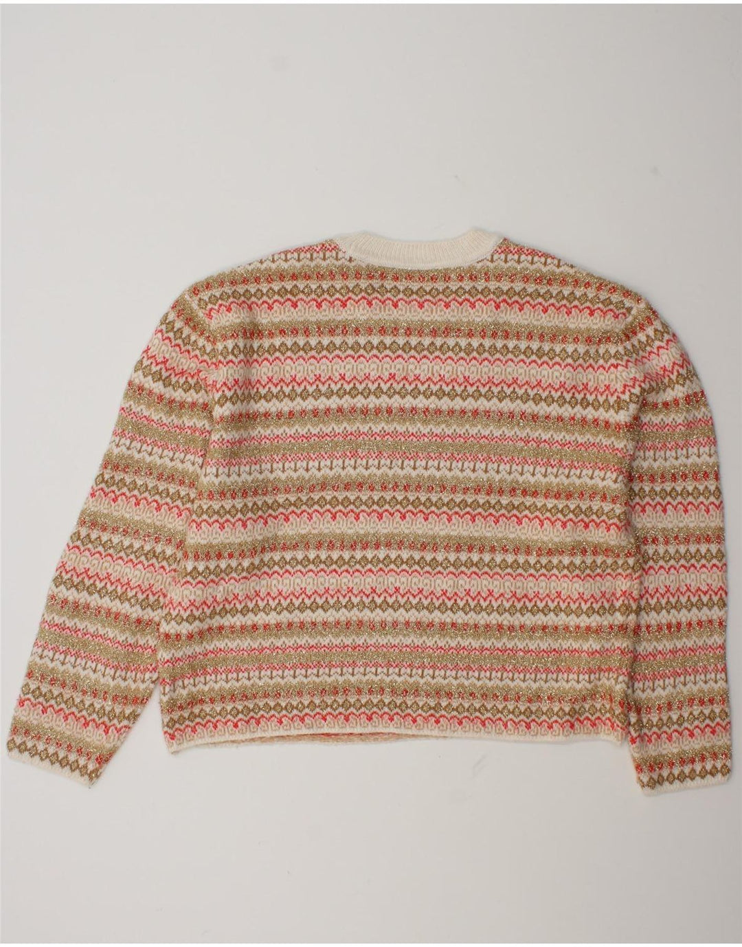 Marks & Spencer Damen-Pullover mit Rundhalsausschnitt, Gr. 40, Größe L, mehrfarbig
