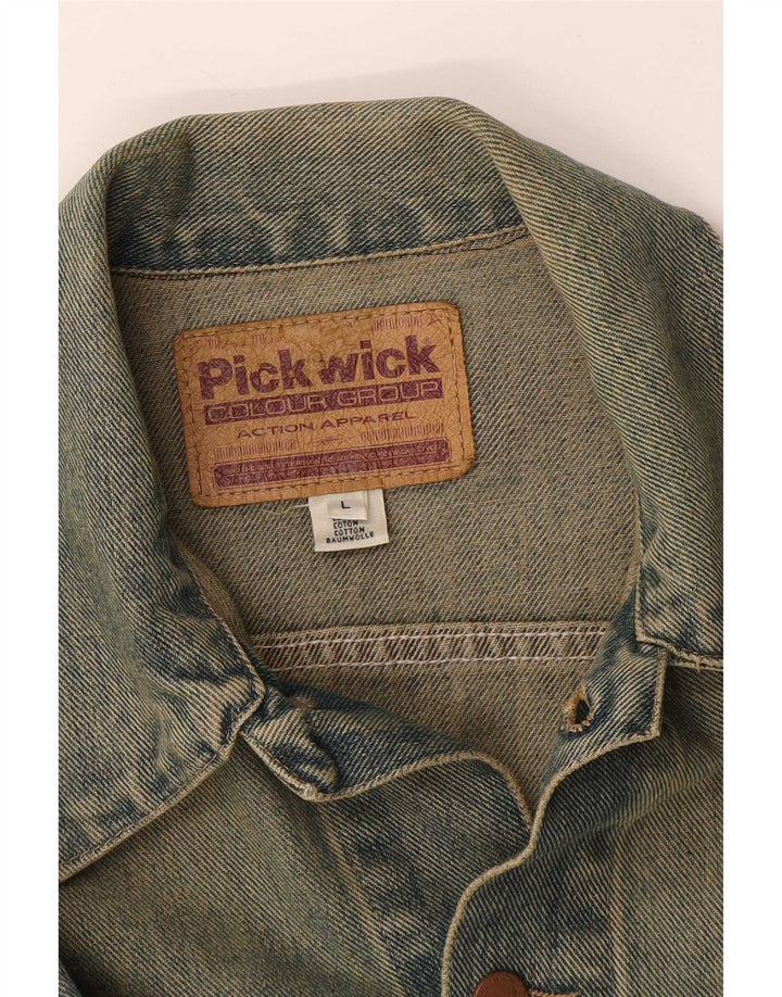 Pickwick Damen Jeansjacke UK 14 Große blaue Baumwolle