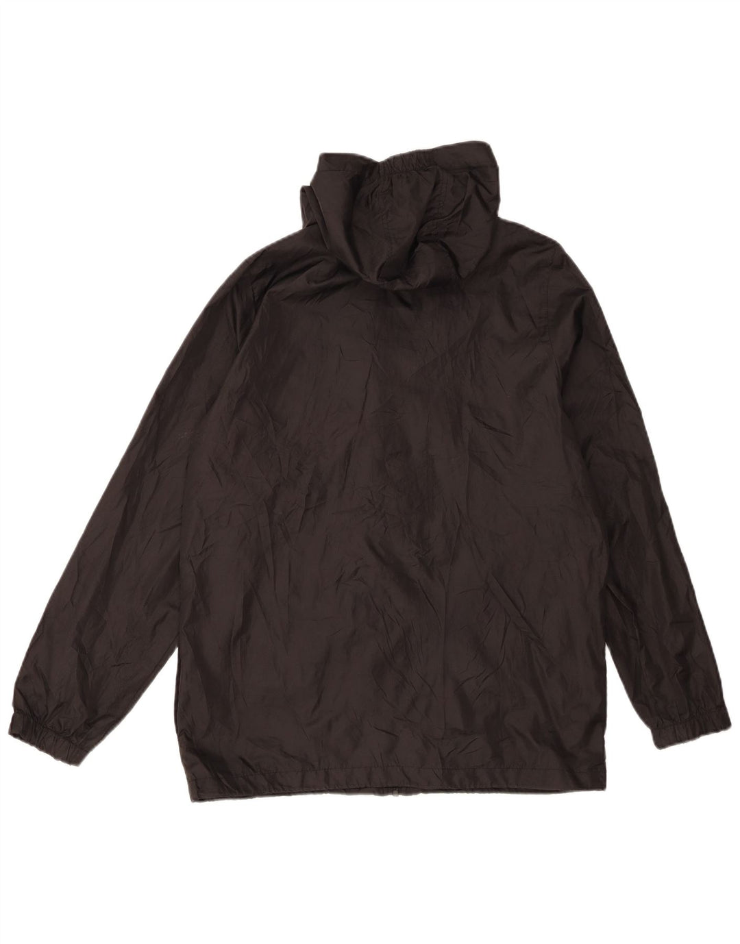 Kappa Jungen-Windbreakerjacke mit Kapuze, 13–14 Jahre, schwarzes Polyester