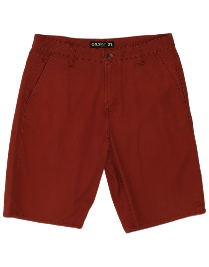 Element Herren Chinoshorts W32 Mittelbraunes Polyester