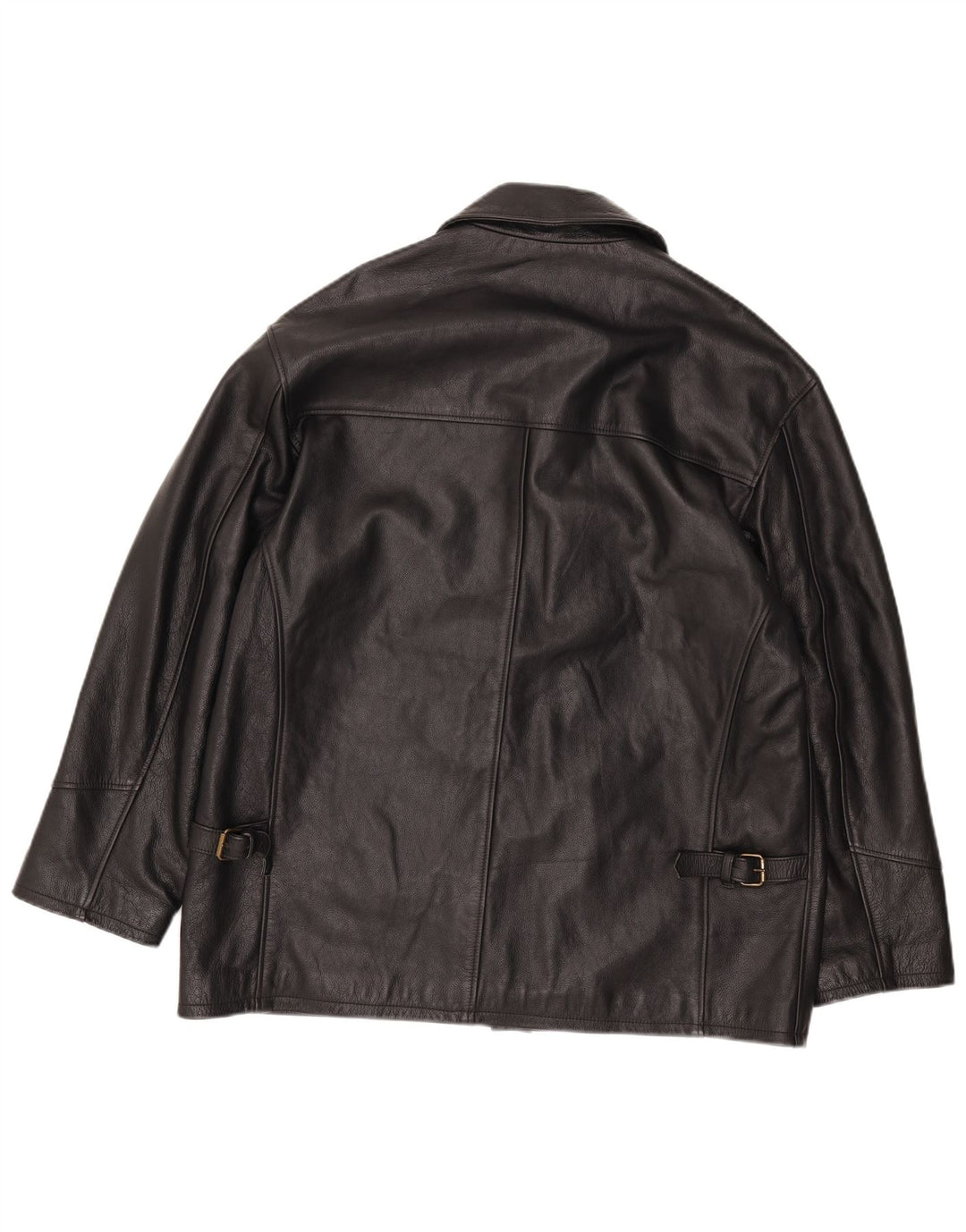 Vintage Herren Lederjacke IT 52 XL Schwarzes Leder