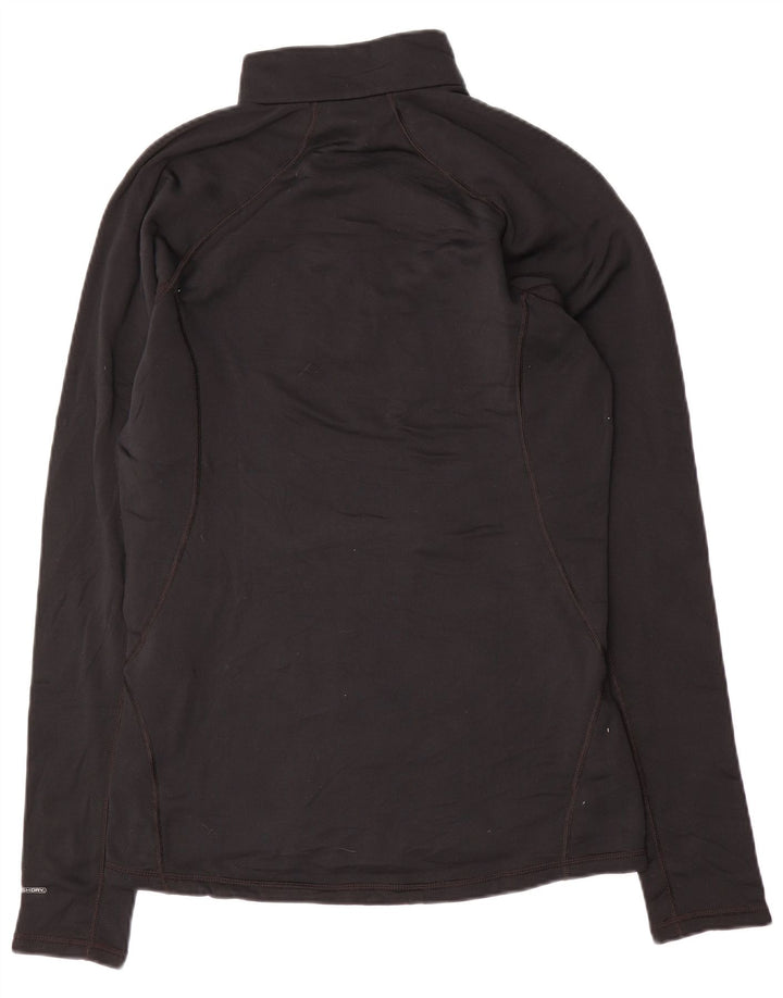 The North Face Herren-Oberteil mit Reißverschluss, reguläre Passform, langärmlig, mittelschwarz