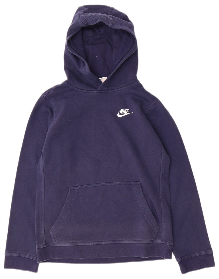 NIKE Kapuzenpullover für Jungen, 12–13 Jahre, groß, marineblau, Baumwolle