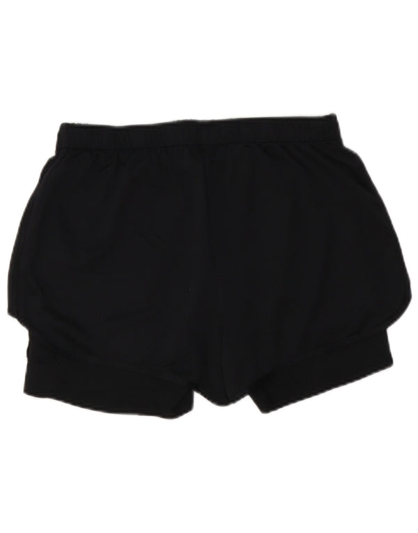 Adidas Damen Sportshorts UK 12 Medium Schwarz
